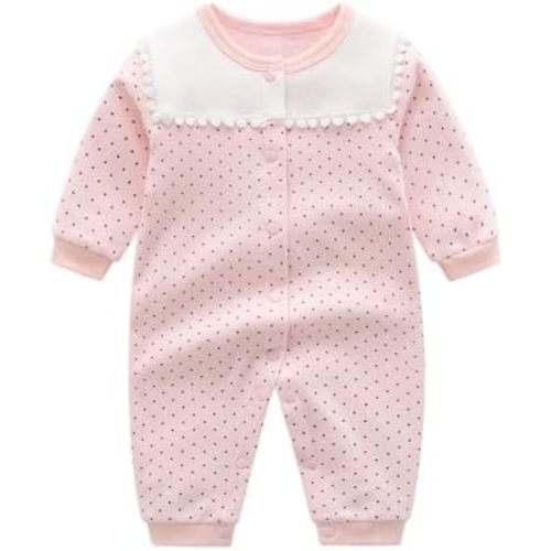 Infant Baby Girl Long Sleeve Romper Cotton Cute Print 0-18 Months