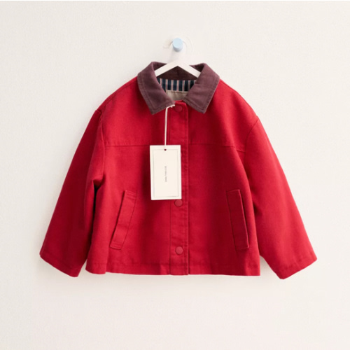 Zara TIMELESS - CANVAS JACKET WITH CONTRAST COLLAR