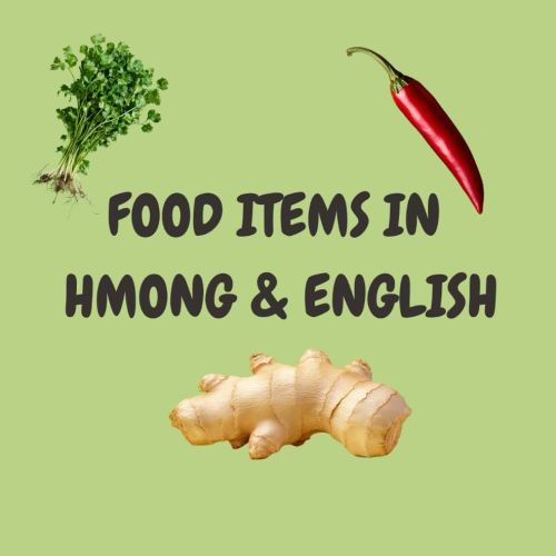 Food Items in Hmong and English