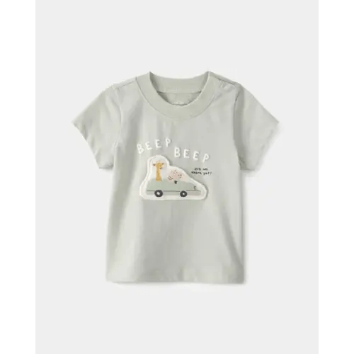 Baby Critter Road Trip Graphic Tee - Green | Carter's