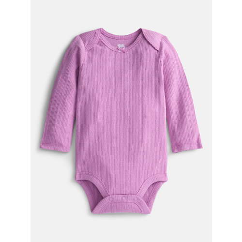 Wonder Nation Baby Girls Bodysuit with Long Sleeves, Sizes 0-24 Months