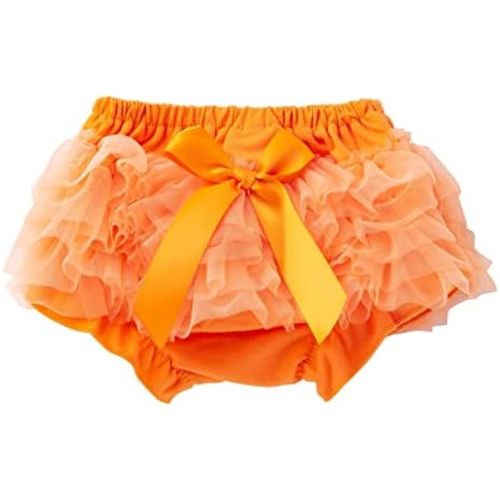 Baby Girl Tutu Skirt Soft Fluffy Layered Tulle Skort with Cotton Diaper Cover for Infant Toddler