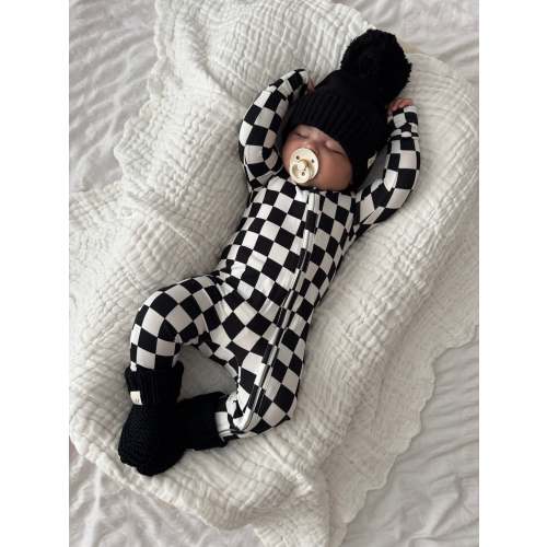 Checkered Bamboo Jumpsuit