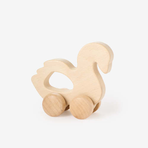 Wooden Push Toy Swan WHITE / O/S