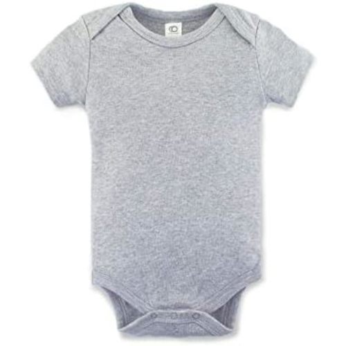 Colored Organics Unisex Newborn 100% Organic Cotton Bodysuit - Short Sleeve Infant One Piece - Baby Boy and Girl Clothing