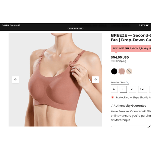 BREEZE — Second-Skin Nursing Bra | Drop-Down Cups