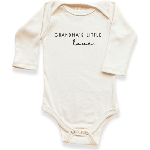 Grandma's Little Love - Organic Long Sleeve Baby Bodysuit