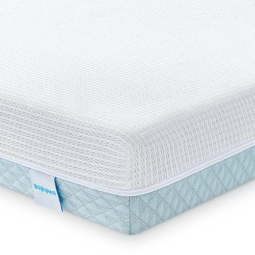 BaybyNest Crib Mattress 52x27.5x6 with Lyocell Cover - Dual-Sided Comfort, Breathable Gel Memory Foam Inner & Washable Cover, Fits Standard Cribs