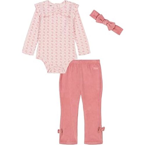 Juicy Couture baby-girls Bodysuit Pant Set With Headband