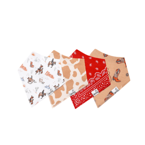 Bandana Bib Set (4 Pack) - Boone