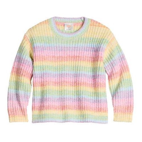 Baby & Toddler Girl Jumping Beans® Shaker Stitch Crew Pullover Sweater