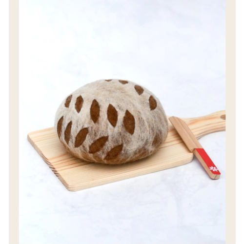 Felt Sourdough Bread with Leaf Cut