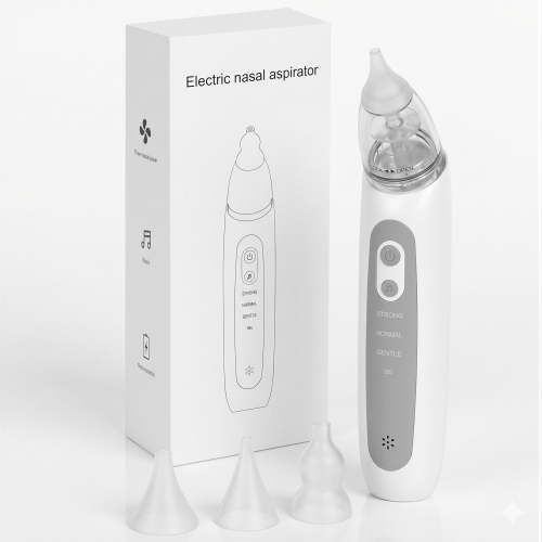 ZNQPLF Nose Sucker for Baby, Nasal Aspirator for Baby, Electric Nose Suction for Baby, Baby Nose Sucker, White
