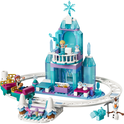 Elsa's Ice Castle & Snow Ride Adventure