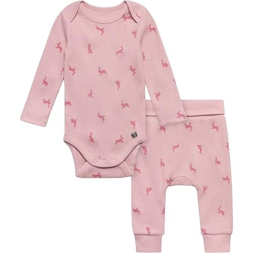 Modern Moments by Gerber baby-boys Long Sleeve Bodysuit and Pant Set