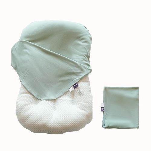 Infant Lounger, Baby Nest Cover for Baby Girls & Boys, Newborn Essentials for Baby 0-12 Months, 100% Cotton Breathable (Sage Green)