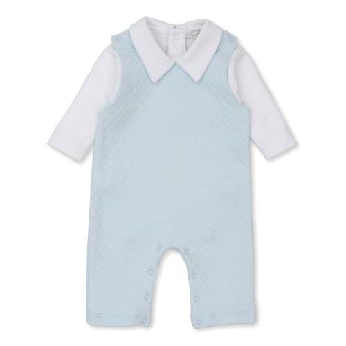 Classic Jacquards Blue Overall Set