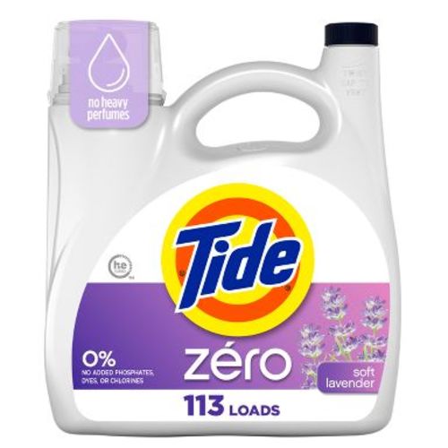 Tide Lavender Scent Zero HE Compatible Soft Liquid Laundry Detergent - 149 fl oz