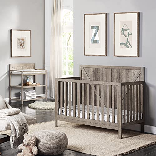 Suite Bebe Barnside 4-in-1 Convertible Baby Crib in Vintage Chestnut