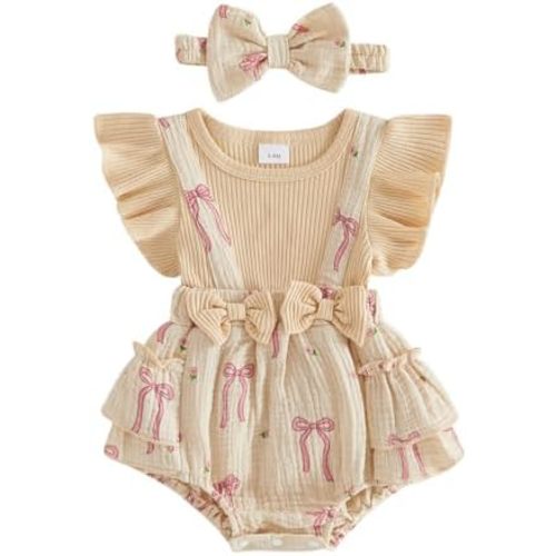 Baby Girl Floral Romper Dress Newborn 0 3 6 12 18 Months Clothes Outfit