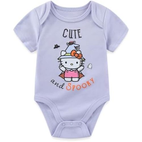 Hello Kitty Sanrio Baby Girls Halloween Bodysuit for Newborn and Infant