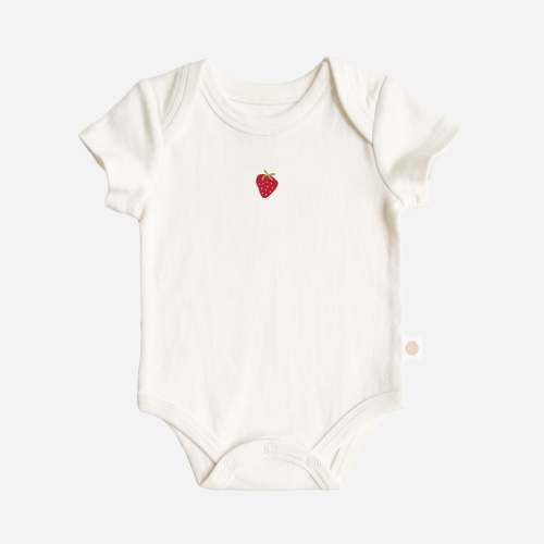 Strawberry Onesie Baby Bodysuit Organic Graphic Tee Gift – The Blueberry Hill