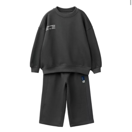JOGGING SET SWEATSHIRT AND TEXT PANTS - Anthracite grey | ZARA United States