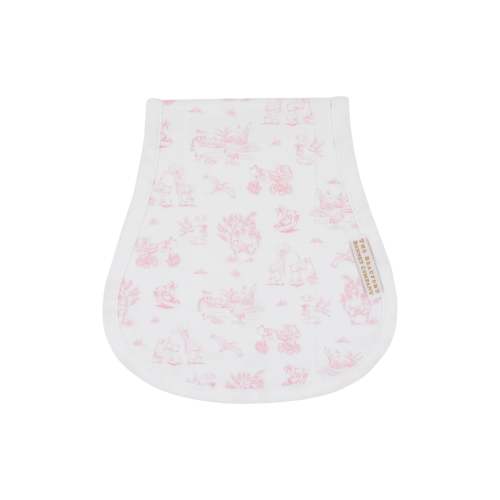 Oopsie Daisy Burp Cloth,Sir Propers Sweet Arrival (Hamptons Hot Pink)