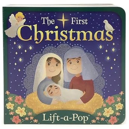 The First Christmas: Lift-a-Pop Pop-Up Nativity Board Book for Christians to Celebrate the Birth of Baby Jesus - Holiday Gift For Babies and Toddlers (Little Sunbeams)