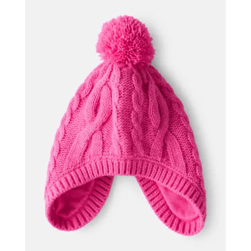 3-9M Baby Girl Winter Hat - Pink | Carter's
