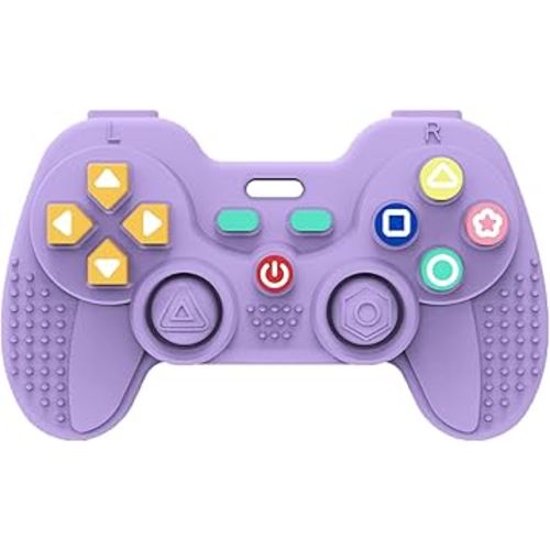 1Pack Silicone Teethers for 6-12 Months Old, Teething Toys for 0-6 Months Old, Remote Teether for Baby, Sensory Toys for Babies & Toddlers, Unisex Gifts