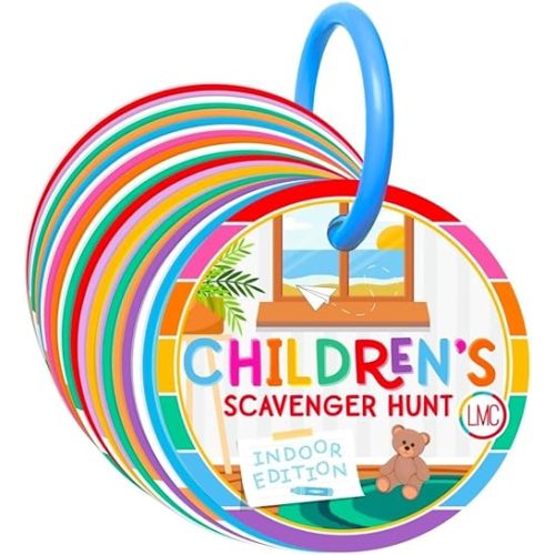 Children's Scavenger Hunt: Indoor Edition | Toddler Activities for 2, 3 Year Olds & Up | Toddlers Activity Cards | Learning Games for Kids (Classic Version)