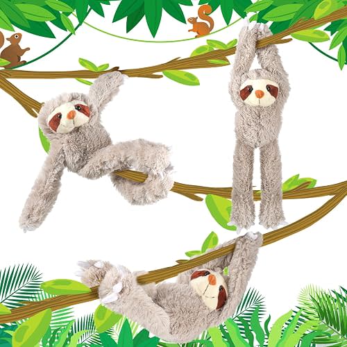 Yinder 3 Pcs Hanging Sloth Stuffed Animal 18'' Large Cute Sloth Gift
