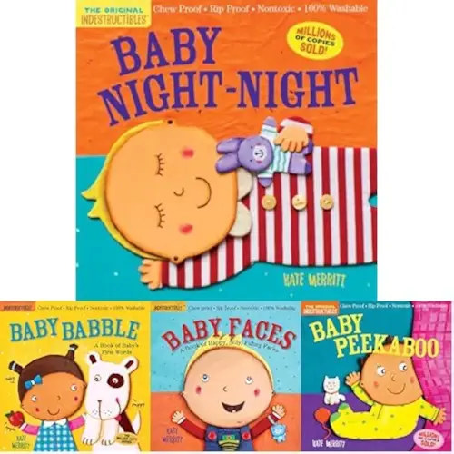 Bundle of Indestructibles: Baby Night-Night + Baby Babble + Baby Faces + Baby Peekaboo