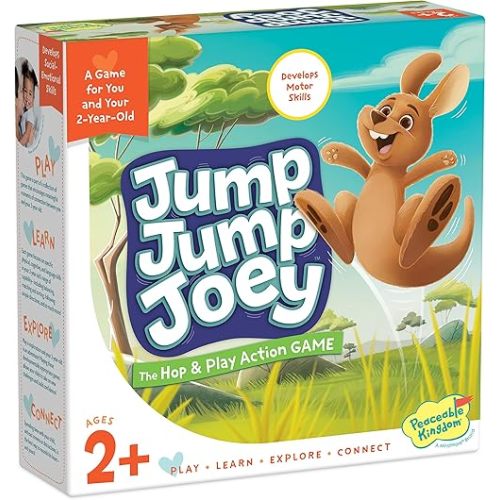 Peaceable Kingdom Jump Jump Joey First Game for Toddlers Interactive Play with Parent Ages 2+