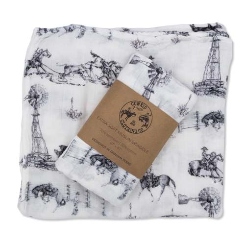 Heaven on Earth Bamboo Muslin Swaddle – Cowkid Clothing Company