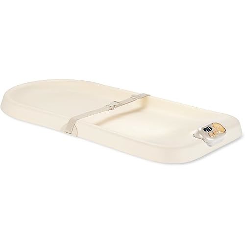 Skip Hop Baby Changing Pad Nursery Style Light-Up & Diaper Change Tracker Wipeable and Contoured with Cushioned Foam Fits Standard Changing Tables Oat