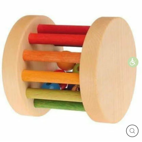 Grimm's Mini Rolling Wheel - Rainbow Colors