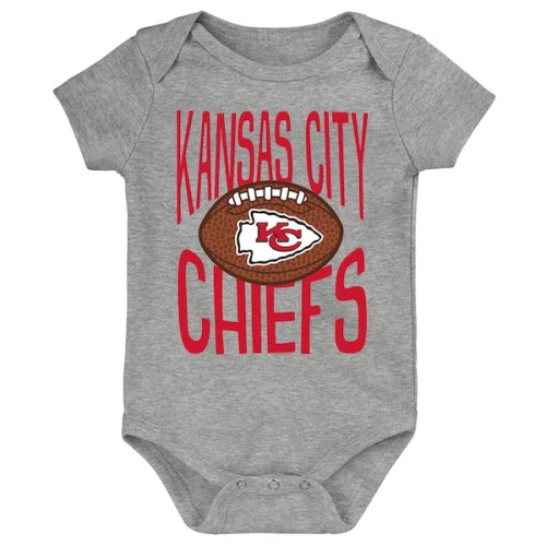 Newborn Outerstuff  Gray Kansas City Chiefs For the Ball Bodysuit