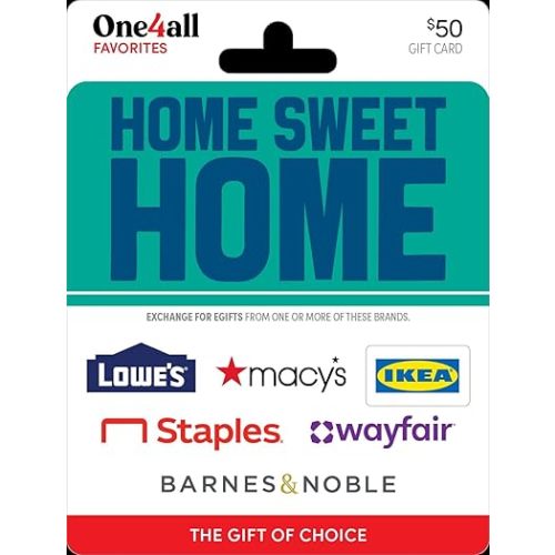 One4all Home Sweet Home Physical Gift Card - $50