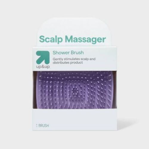 Scalp Massage Shampoo Detangling Hair Brush - Purple - up&up™