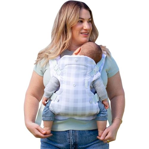 Infantino Flip Advanced 4-in-1 Carrier - Ergonomic, Convertible, face-in and face-Out Front and Back Carry for Newborns and Older Babies 8-32 lbs, Plaid