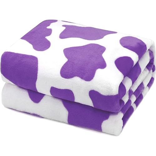 HSEEC Purple Fleece Throw Blanket Small