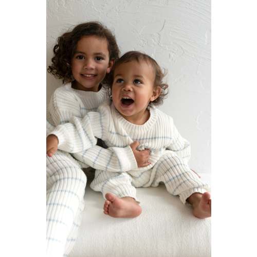 Children’s ‘Sky Blue Stripe’ Ribbed Knit Pant