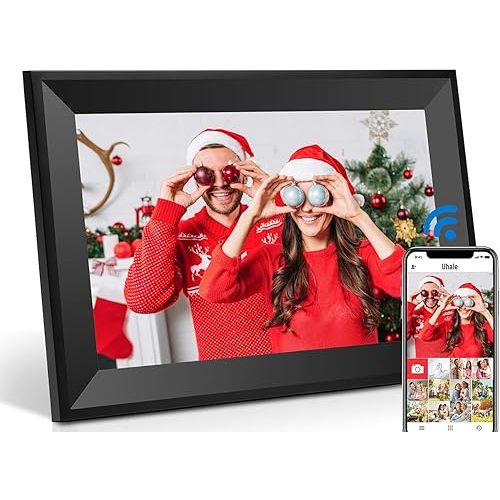 Uhale Digital Picture Frame 10.1 inch IPS Touch Screen Digital Photo Frame WiFi Enabled丨Wall Mountable丨Auto-Rotate Send Best Wishes via “Uhale ”App-for Families＆Friends or Grandparents Gift