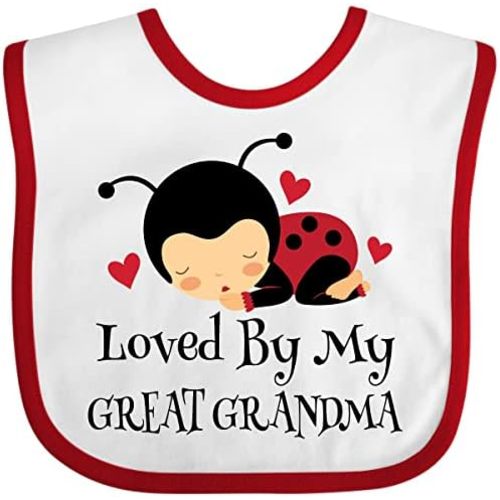 inktastic Loved By My Great Grandma Baby Bib