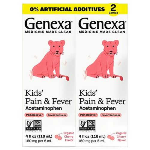 Genexa Kids Acetaminophen Pain & Fever Reducer Syrup Cherry