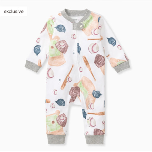 Baseball Organic Cotton Sleep & Play