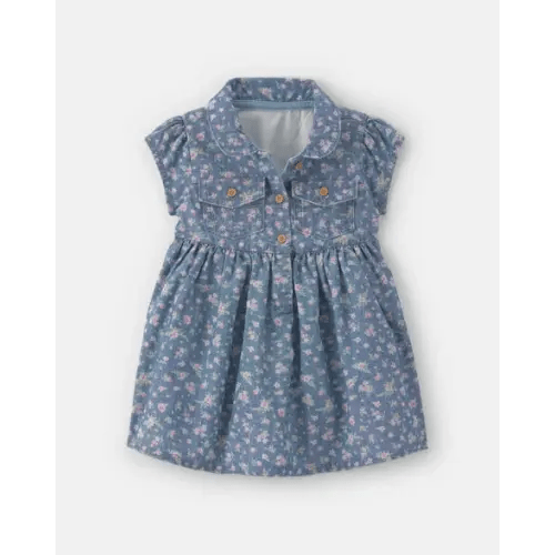 Baby Girl Floral Chambray Dress - OshKosh B'gosh | Carter's