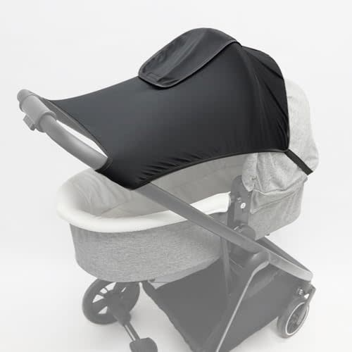 ROMIRUS Sun Shade for Stroller Compatible with Evenflo Pivot Modular Travel System, Pram Sunshade Sun Cover, Waterproof Baby Stroller Sunshade Cover Anti-UV with Viewing Window